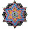 Mandala okenná nalepovacia - Žiara