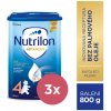 3x NUTRILON 4 Batoľacie mlieko 800 g, 24+