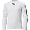 Juniorské tričko do vody Helly Hansen, WATERWEAR RASHGUARD UPF 50+ biela 176