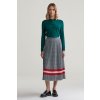 Gant Check Print Pleated Skirt modrá