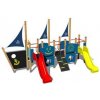 Playground veľká dizajnová zostava dve šmýkačky 4U505D