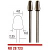 Stopkové frézy konus 6.0mm PROXXON 28723 (Stopkové frézy 28723)
