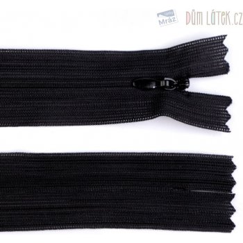 Zips skrytý nedeliteľný, dĺžka 40 cm