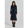 ŠATY GANT SLIM JERSEY SHIRT DRESS EVENING BLUE