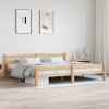 vidaXL Posteľný rám, borovicový masív 200x200 cm 322067