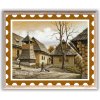 Obraz Vlkolínec skanzen 3, VBart PREVEDENIE: MAGNETKA, ROZMER v cm/TYP OKRAJA: okraj poštová známka