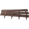 Gardenplast Rattan palisade záhradný obrubník (cena za bal.) 240 cm hnedá