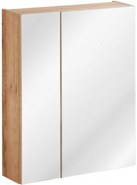 Comad Kúpeľňová skrinka so zrkadlom CAPRI 60 dub zlatý
