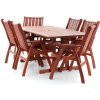 V-GARDEN s.r.o. Záhradná stolová zostava Galio - 6 miest, hnedá