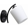 Candellux Esnyr nástenná lampa 1x40 W biela-čierna-chrómová 21-22684