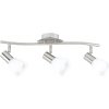 PREZENT 65002 AIDA 3xE14/40W,NICKEL SATIN/WHITE