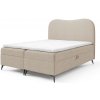 Manželská boxspring posteľ s úložným priestorom Ambra 160x200 - béžová