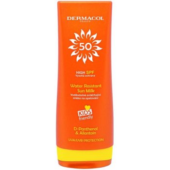 Dermacol Sun Water Resistant vodeodolné mlieko na opaľovanie pre deti SPF50 200 ml