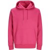 Jack & Jones Mikina s kapucí Classic Hood, unisex COT423902aoa03-fuchsia ros L Růžová fuchsia