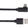 PremiumCord ku31cz1bk USB typ C/M zahnutý konektor 90° - USB 3.0 A/M, 1m