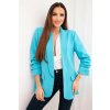 Kesi Dámske sako s klopami Farba: Tyrkysová, Veľkosť: UNI