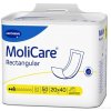 MoliCare Obdĺžnik 3 kvapky 20x40 cm absorpčné 1x50 ks