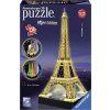 Ravensburger 3D puzzle svietiaca Eiffelova veža Nočná edícia 216 ks