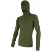 Pánske tričko dl.rukáv s kapucňou SENSOR MERINO DF safari green M