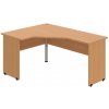 OFFICE PRO s.r.o. HOBIS kancelársky stôl pracovný tvarový, ergo pravý - GEV 60 P, buk