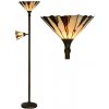 Stojaca lampa na čítanie vitráž IZAR