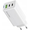COLORWAY 2x USB-C, 1x USB-A/ sieťová nabíjačka/ GaN/ PD/ PPS/ 65W/ Biela