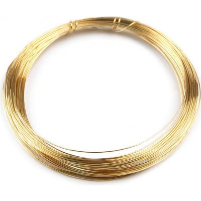 Drôt medený, lakovaný Ø0,3 mm - zlatá