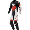 DAINESE LAGUNA SECA 6 PERF 1PC LEATHER SUIT BLACK/WHITE/RED-FLUO Velkosť: 64