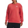 Mikina Under Armour Essential Fleece Crew-RED 1373032-638 Veľkosť XS