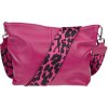 NovaKabelka.sk Batilda Fuxia s prídavným popruhom III kožená talianska crossbody kabelka ružová