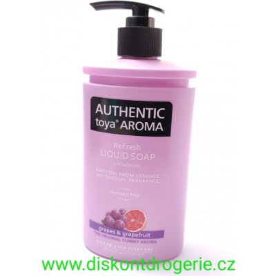 Authentic Toya Aroma Grapes & Grapefruit tekuté mýdlo 400 ml dávkovač