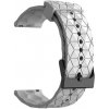 Madvell Silikónový remienok Hexagon biela 20mm