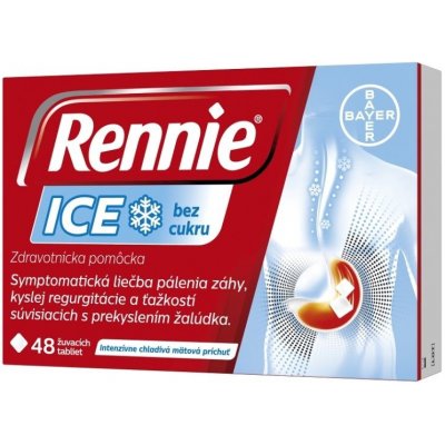 RENNIE ICE žuvacie tablety bez cukru 48 tbl