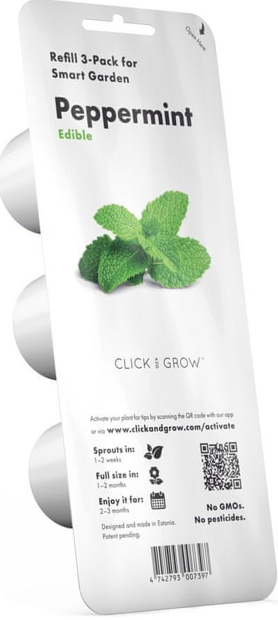 Click and Grow náplň pre smart kvetináče a farmy - Mäta Prieporná 3ks v balení