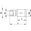 Tracon Electric Dutinka izolovaná plochá 6,3 (SCSH6) (4,0-6,0) žltá TR