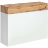 ASM Botník EASY TYP 09 dub wotan/čierny mat 100 cm x 80 cm x 30 cm