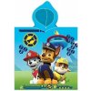 CARBOTEX - Chlapčenské bavlnené pončo osuška s kapucňou Tlapková patrola - Paw Patrol / 50 x 100 cm
