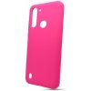 Puzdro Solid Silicone TPU Motorola G8 Power Lite - neon ružové