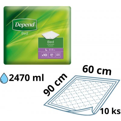 Depend Bed L 60 x 90 cm 10 ks