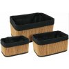 HOMESTYLING Sada košíkov 3 ks bambus/len