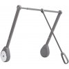 VIBO ASSA 750/1250mm sklopná šatníková tyč šedá