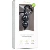 EasyToys análne dildo s korálkami čierne