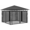 Záhradný altánok s moskytiérou 3 x 3 m Dekorhome