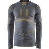Craft Active Intensity LS triko pánské Barva: šedá se žlutou, Velikost: S