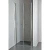 ARTTEC Dvojkrídlové sprchové dvere do niky SALOON 75 - 80 cm číre sklo PAN00941