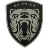 WARAGOD Medal of Honor MOH Grizzly PVC nášivka, sivá