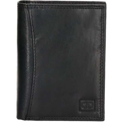 Double D pánska kožená peňaženka 01AN205 černá