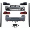 KITT Complete Body Kit suitable for VW Golf VI 6 MK6 (2008-2013) R20 Design with Headlights LED and Taillights Dynamic Turning Light + Complete Exhaust System