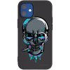 Picasee silikónový čierny obal pre Apple iPhone 12 mini - EARTH - Lebka 3.0