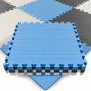 Hop Sport Podložka puzzle EVA 1cm 9 ks čierno/bielo/ modrá